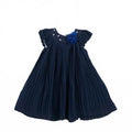 Newborn Bow Frock - Blue