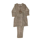 Girls Printed Co-ord Set - Beige