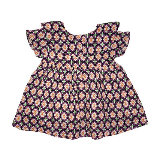 Girls Lawn Frock – Purple