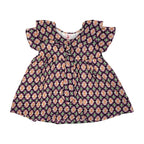 Girls Lawn Frock – Purple