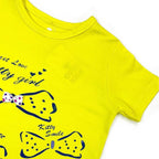 Girl Printed Top - Yellow