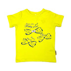 Girl Printed Top - Yellow