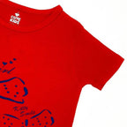 Girl Printed Top - Red