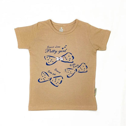 Girl Printed Top - Skin