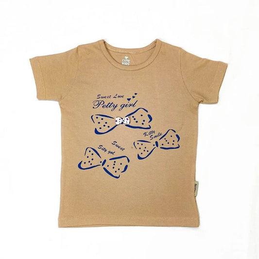 Girl Printed Top - Skin