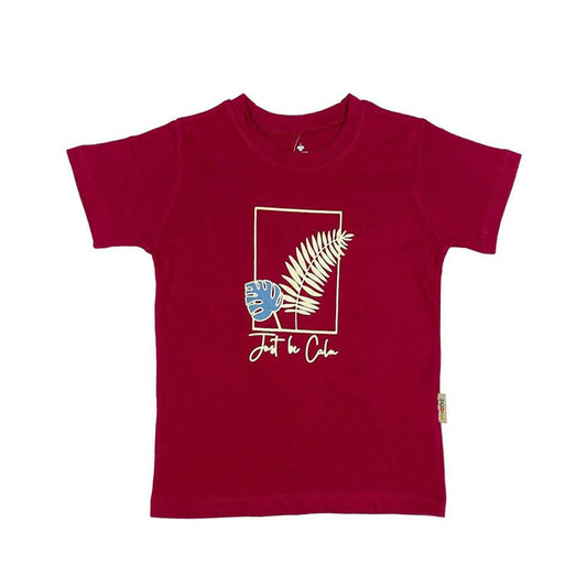 Girl Printed Top - Maroon