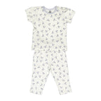 NewBorn Screen Printed Co-ord Set - White