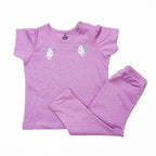 NewBorn Embroidered Co-ord Set - Lavender