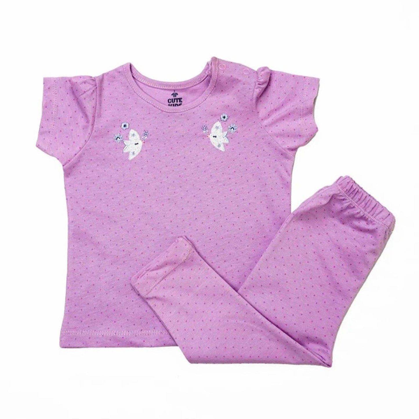 NewBorn Cozy Lavender Delight Night Suit