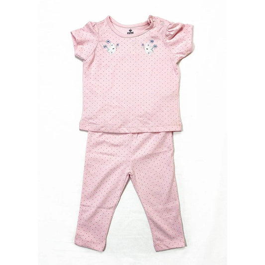 NewBorn Cozy Night Suit - Light Pink