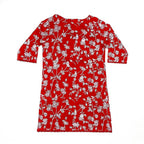 Girls Screen Printed Kurti - Red