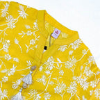 Girls Screen Printed Kurti - Yellow