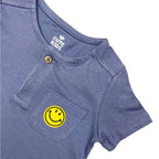Boys T-Shirt Smiley face - Light Grey