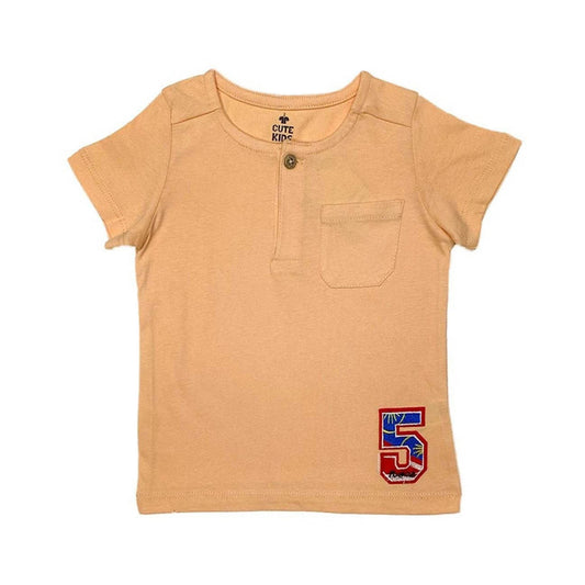 Boys T-Shirt Five - Peach