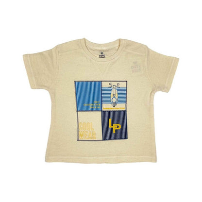 Boys T-Shirt scooter - Cream