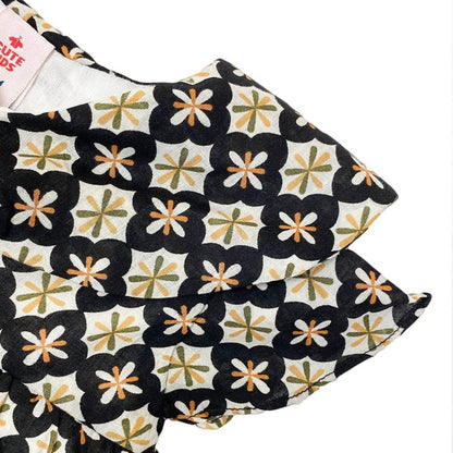 Girls Lawn Frock – Black