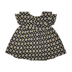 Girls Lawn Frock – Black