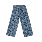 Girls Wide Leg Denim Jeans - Dark Shade