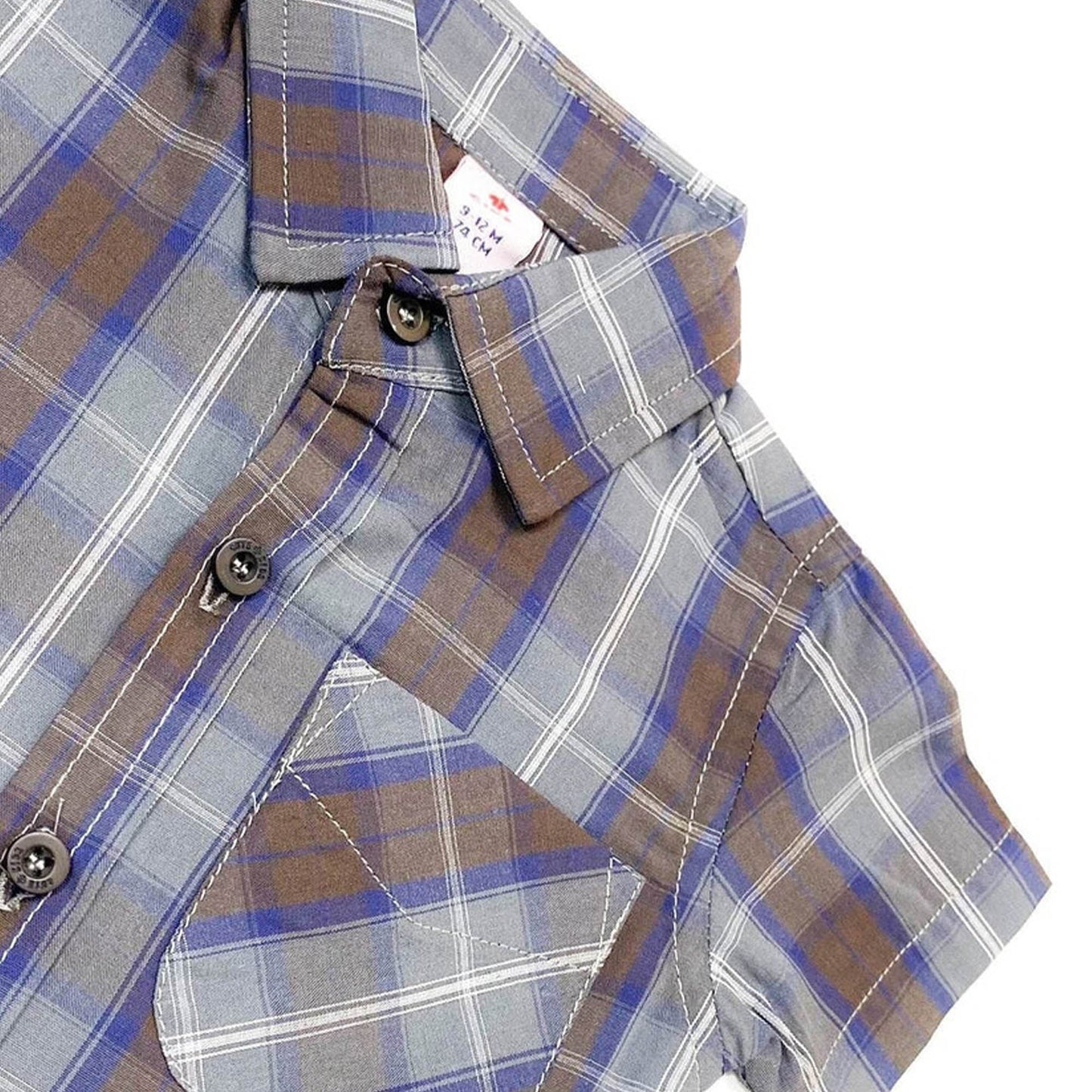 Boys 2 piece Suit - Brown Check & Beige