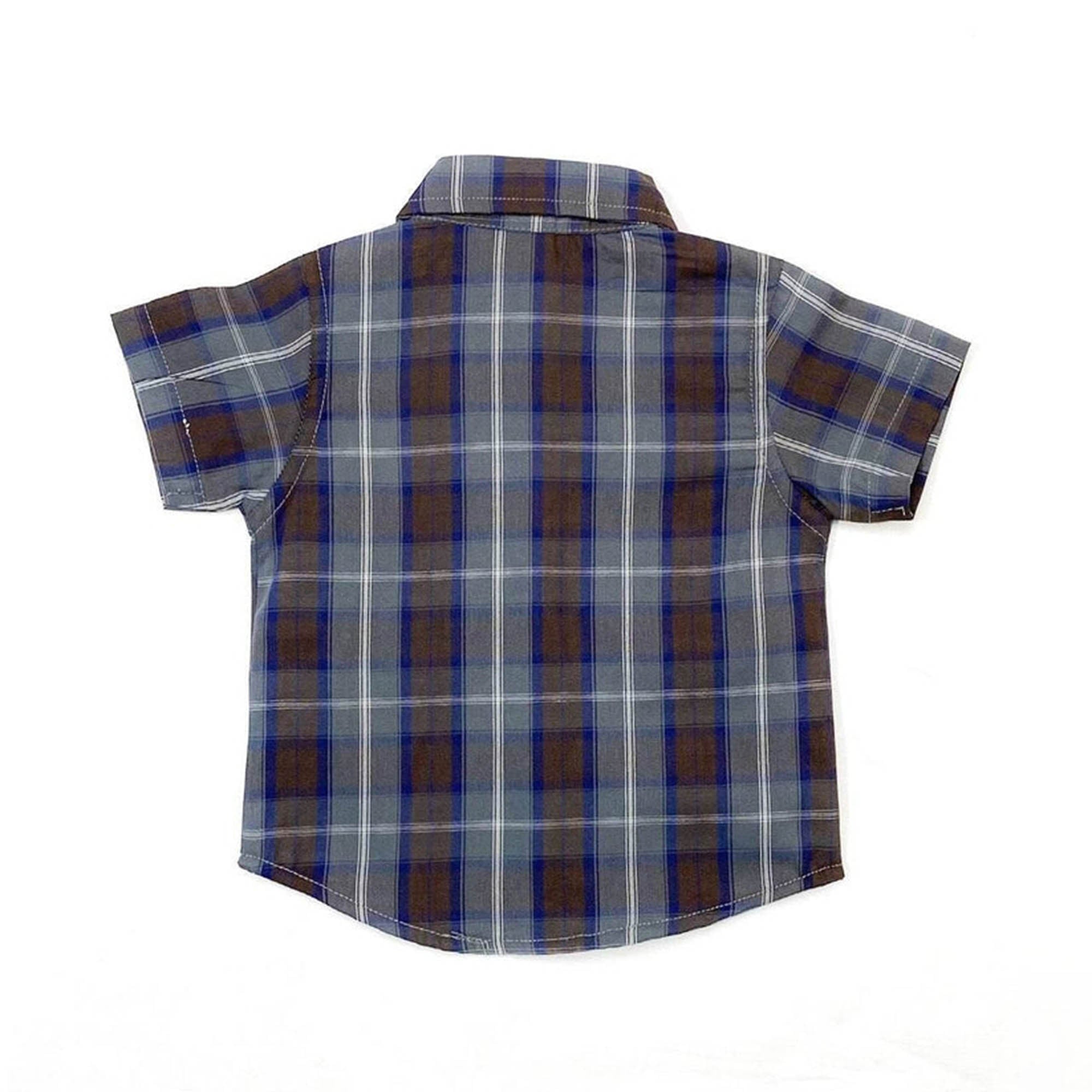 Boys 2 piece Suit - Brown Check & Beige