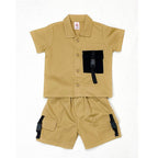 Boys Co-ord Set- Beige