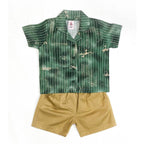 Boys Printed Co-ord Set - Green
