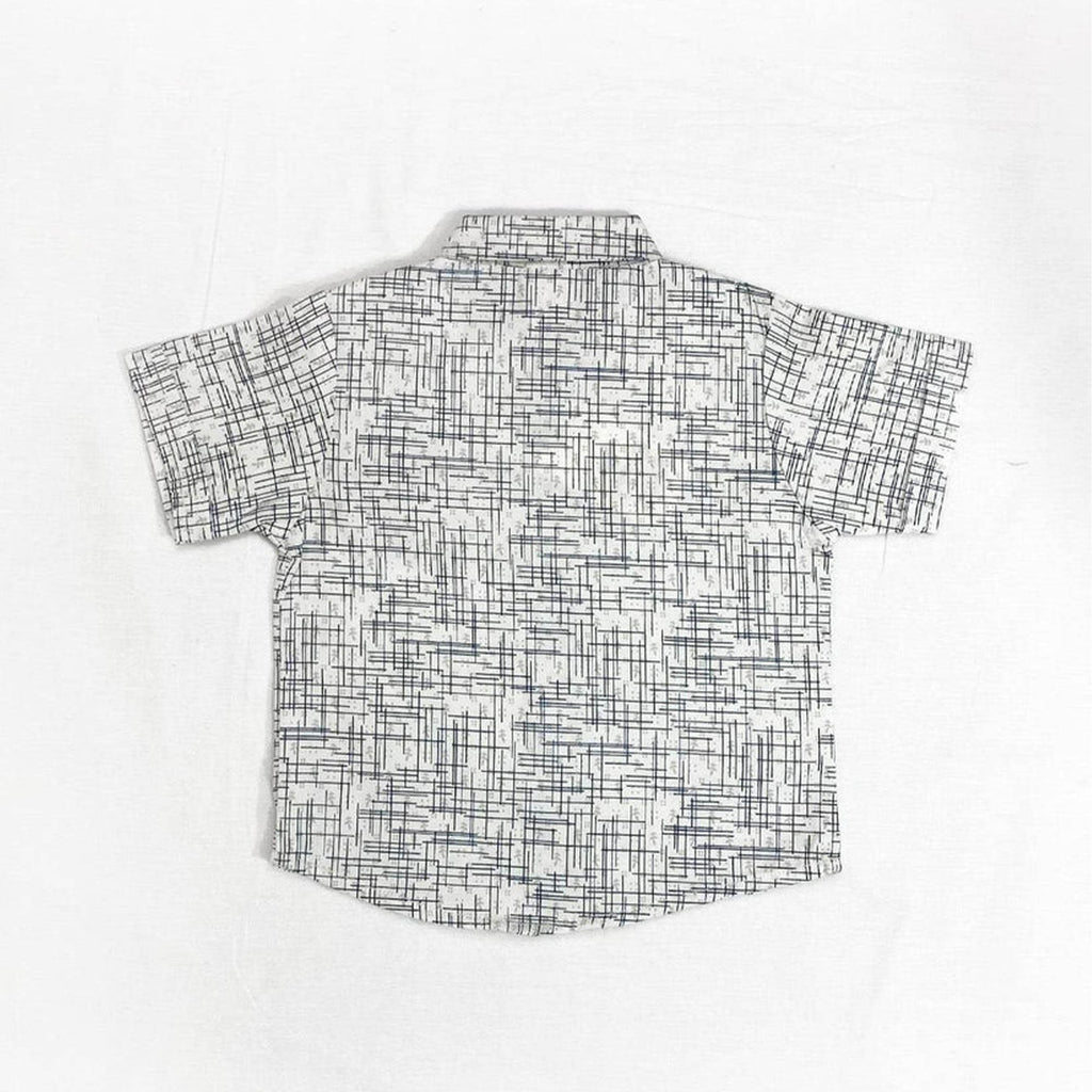 Boys 2 piece Suit - OFF-White&Blue
