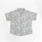 Boys Printed Co-ord Set - White