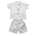Boys 3 piece suit - Light blue stripe