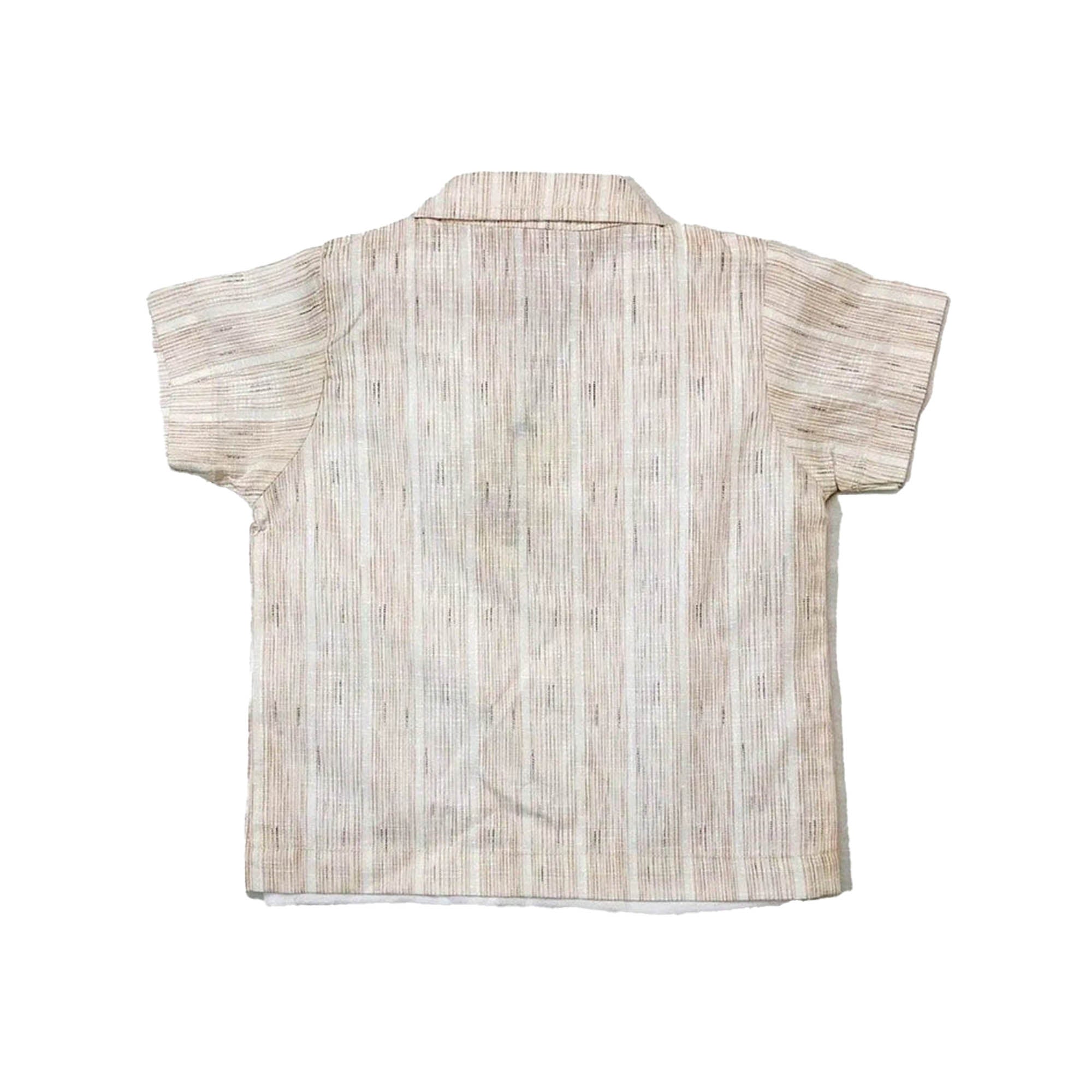 Boys 3-piece Suit - Light brown stripe