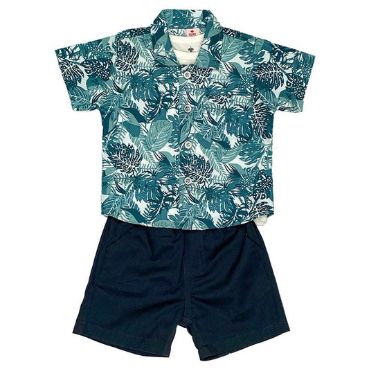 Boys 3-piece Suit - Teal Blue