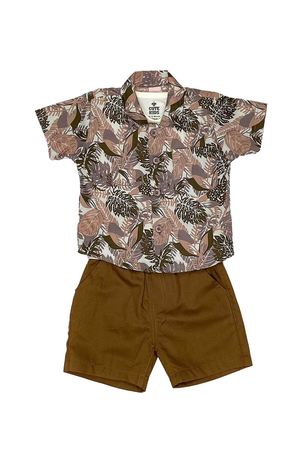 Boys 3 piece Suit - Brown - Cute Kids
