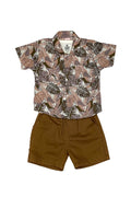 Boys 3 piece Suit - Brown - Cute Kids