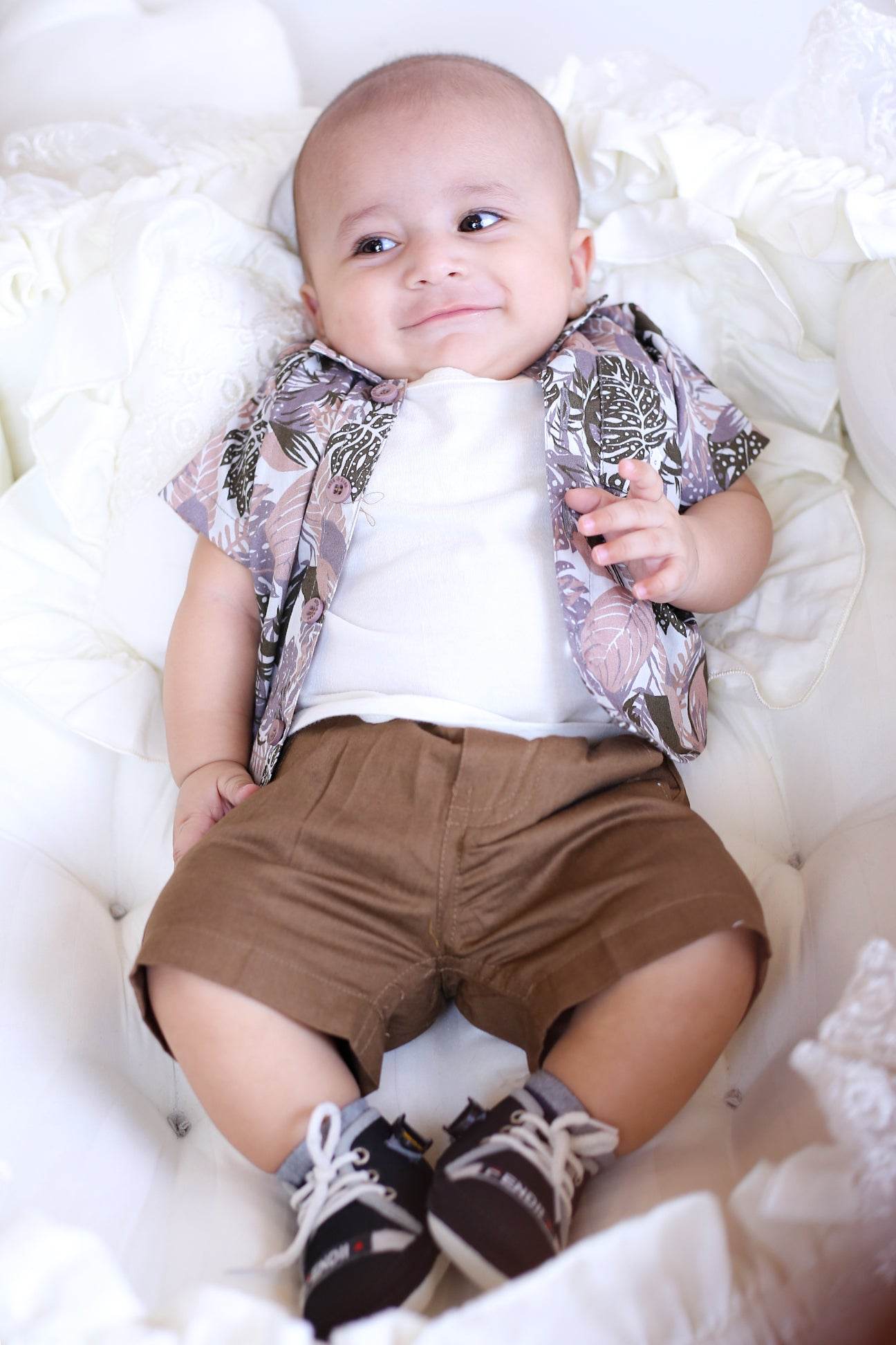 Boys 3 piece Suit - Brown - Cute Kids