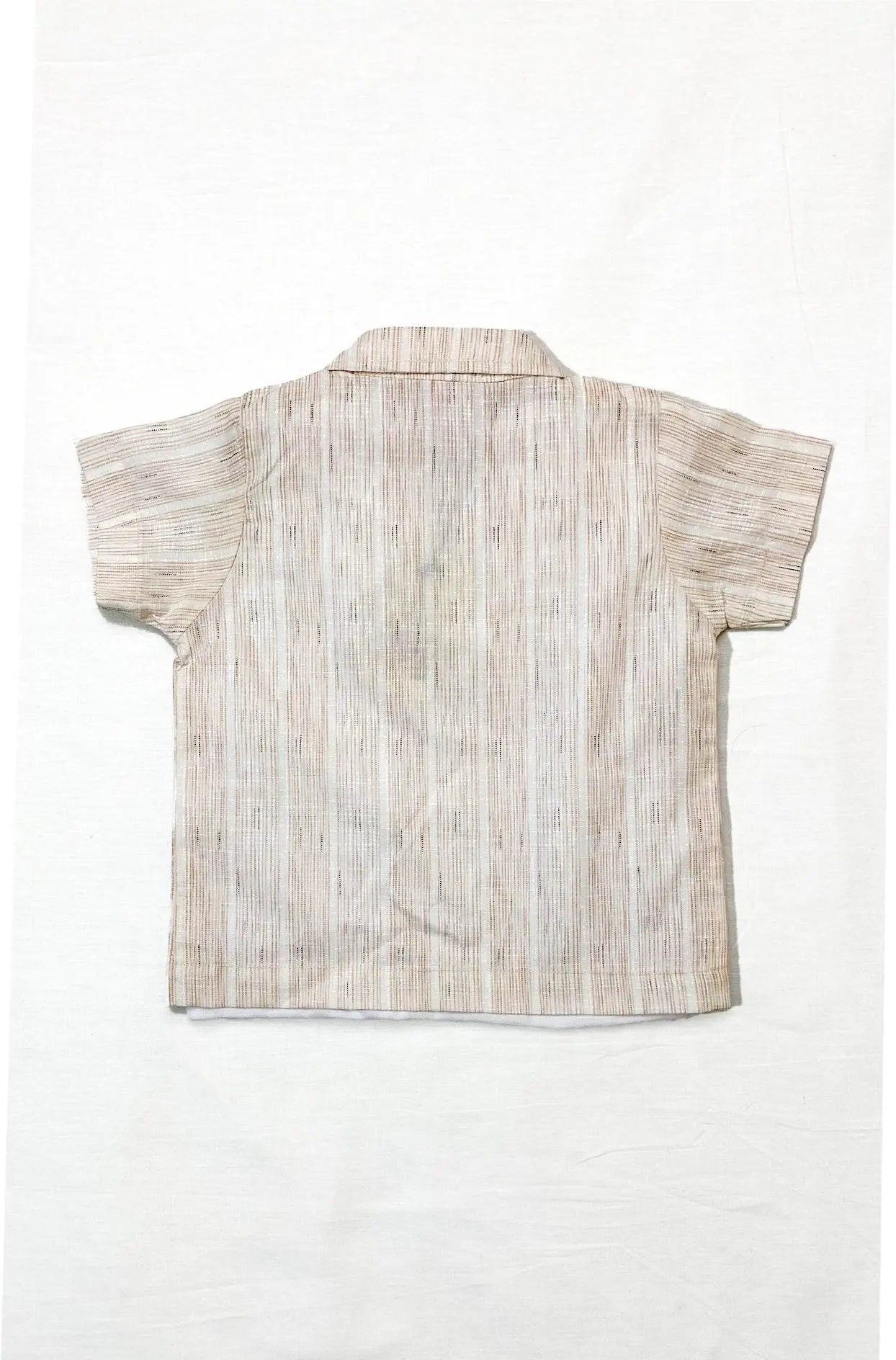 Boys 3-piece Suit - Light brown stripe - Cute Kids