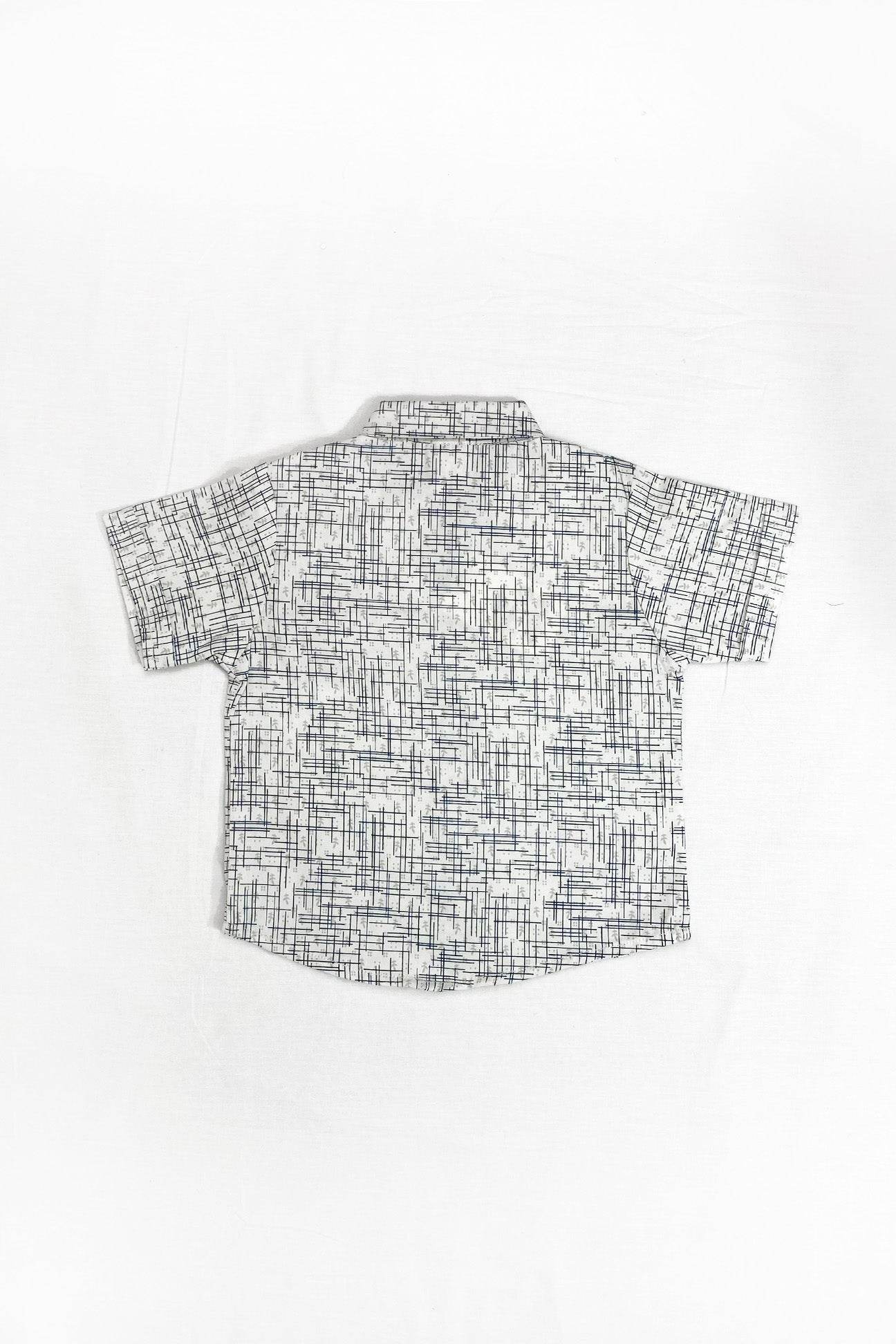 Boys 2 piece Suit - OFF-White&Blue - Cute Kids