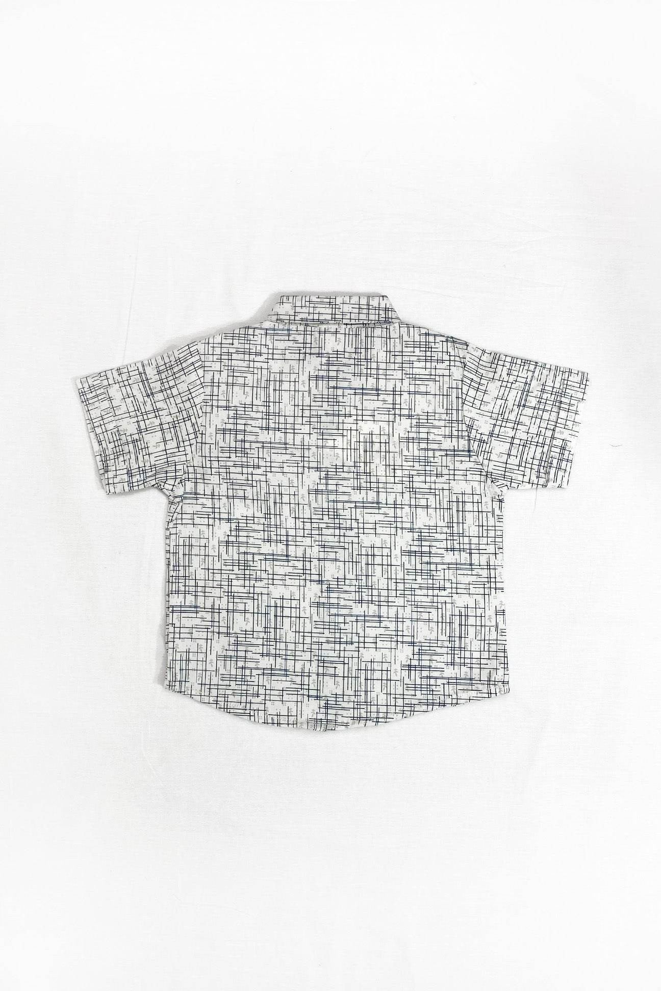 Boys 2 piece Suit - OFF-White&Blue - Cute Kids