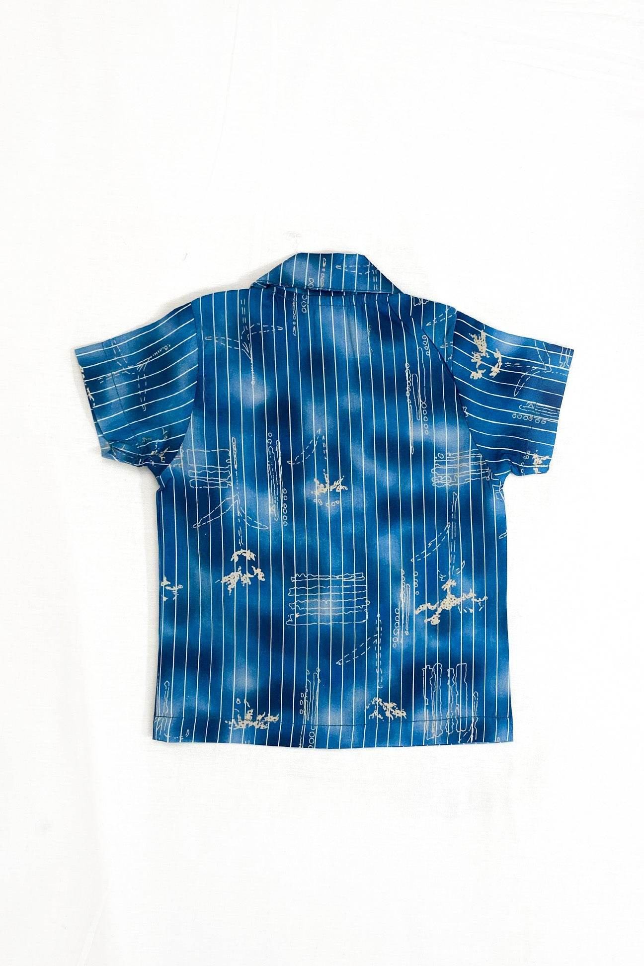 Boys 2 piece Suit - Cyen Blue & Beige - Cute Kids