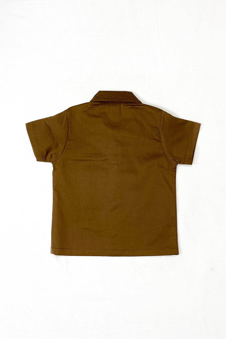 Boys 2 piece Suit - Brown - Cute Kids