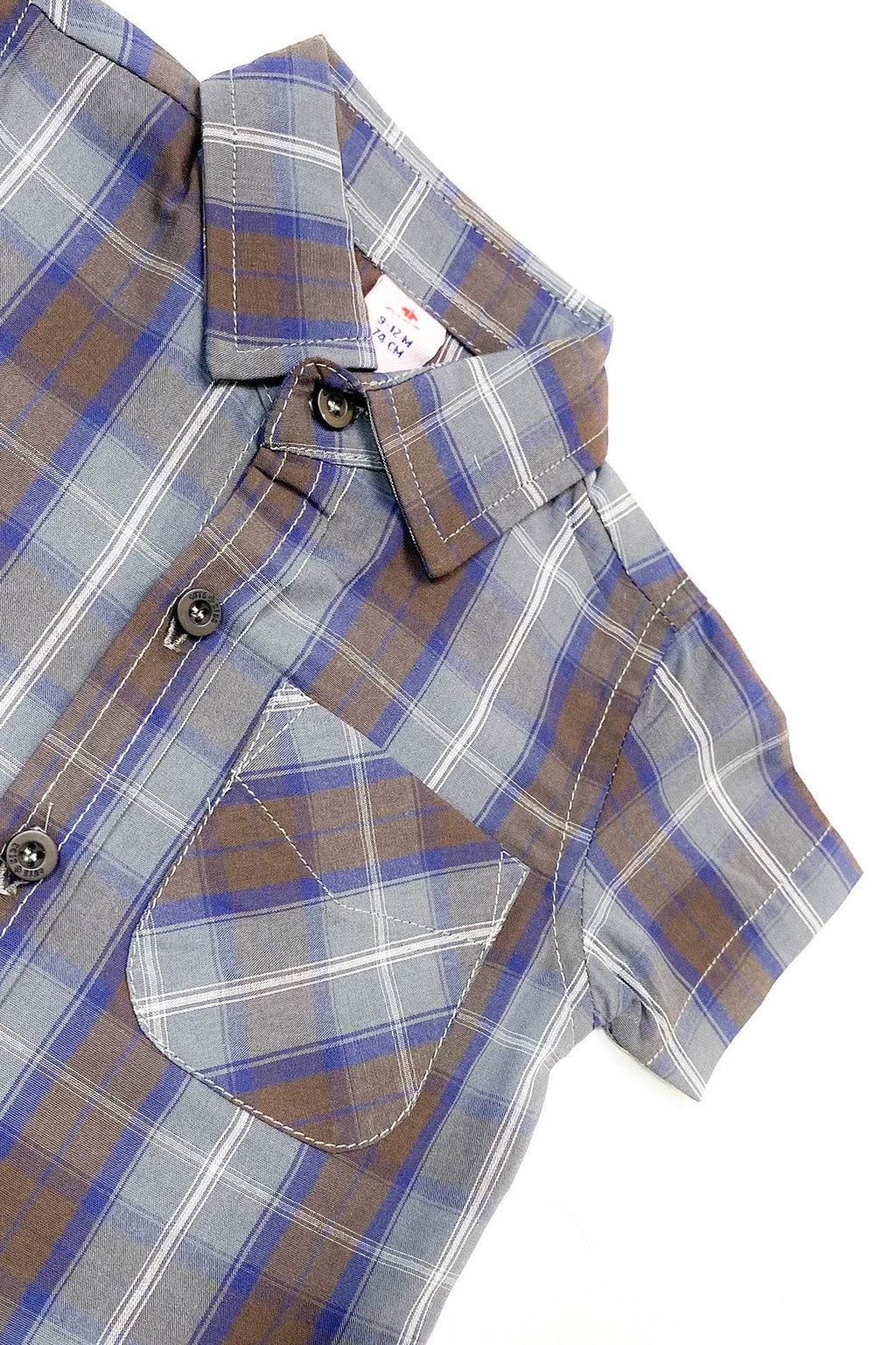 Boys 2 piece Suit - Check & Beige - Cute Kids