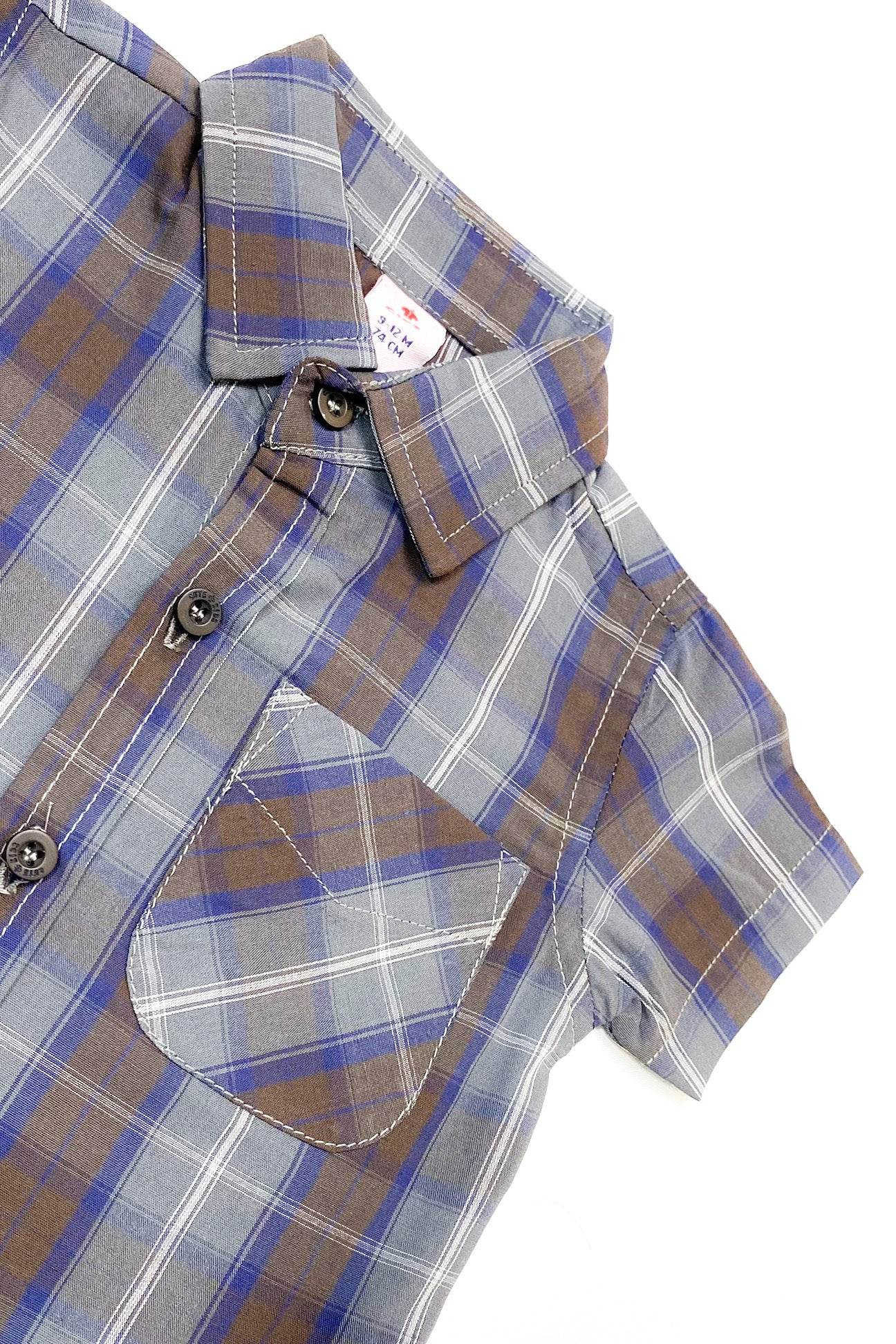 Boys 2 piece Suit - Check & Beige - Cute Kids