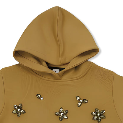 Girls Hoodie - Orange & Blue