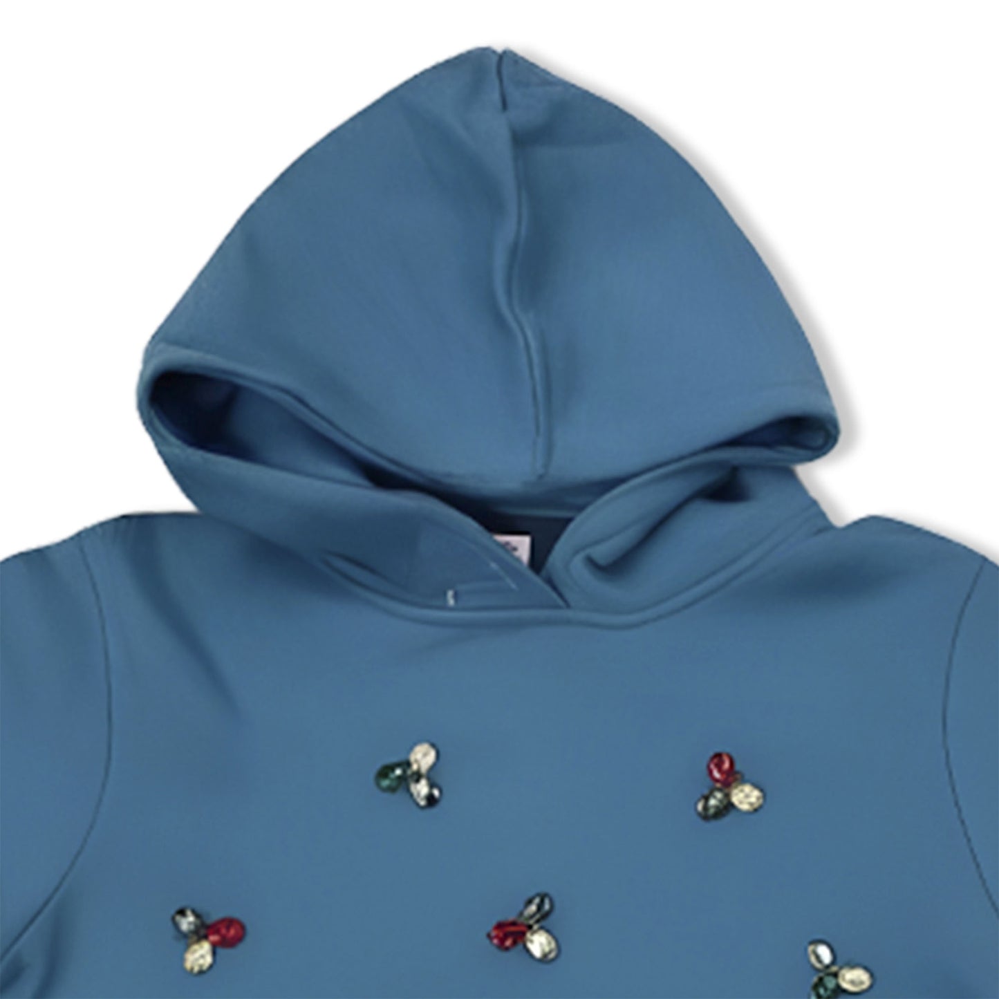 Girls Hoodie - Orange & Blue