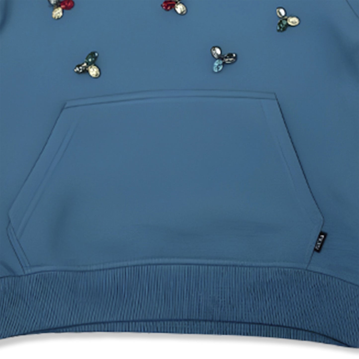 Girls Hoodie - Orange & Blue