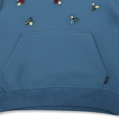 Girls Hoodie - Orange & Blue