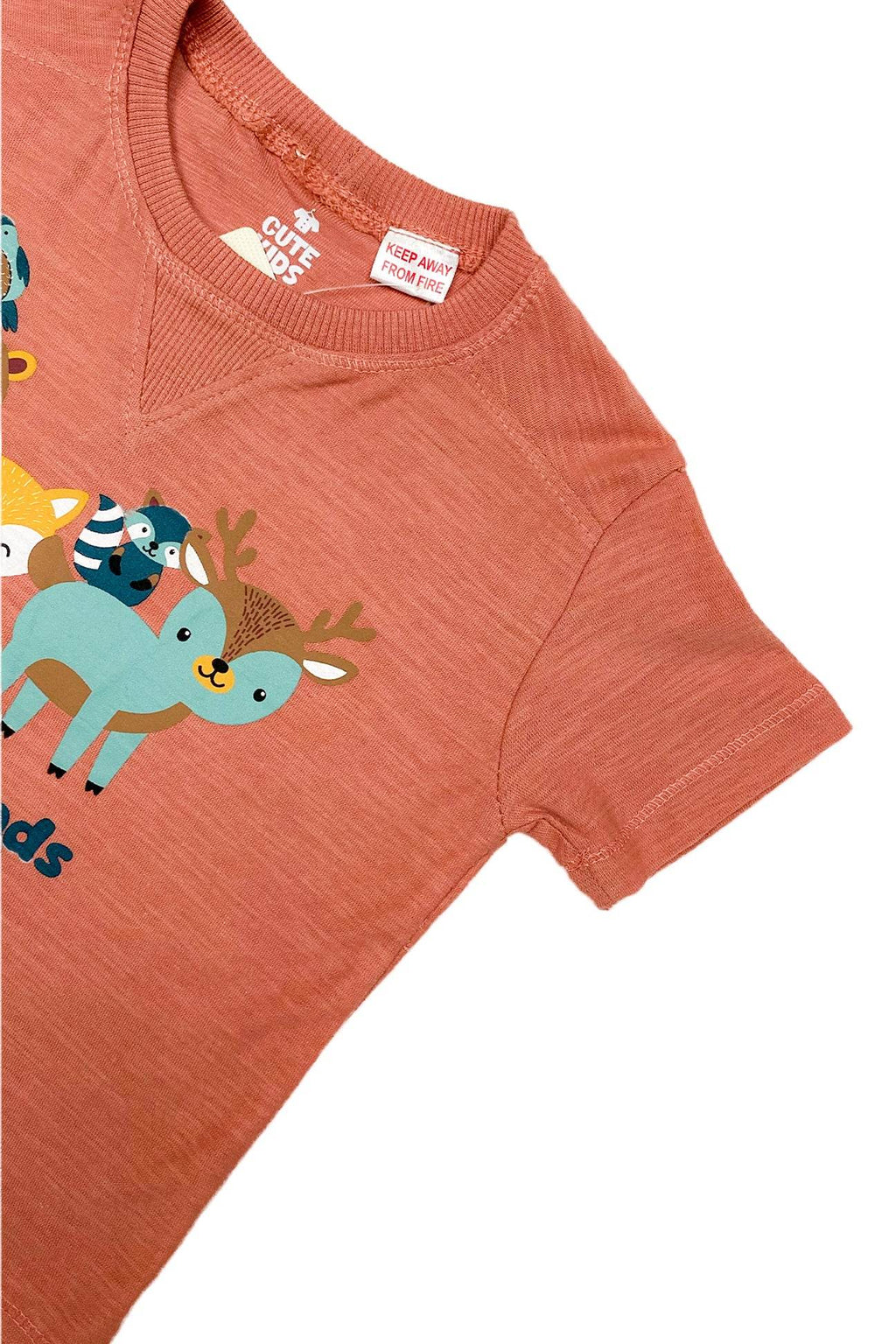 Boys T-Shirt Animal - Brown - Cute Kids