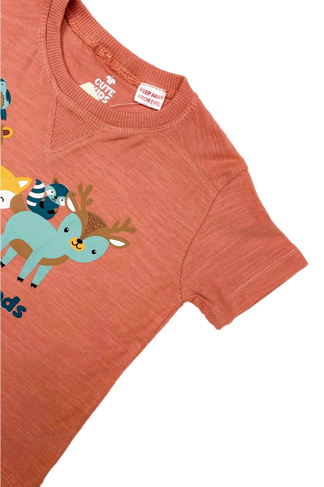 Boys T-Shirt Animal - Brown - Cute Kids