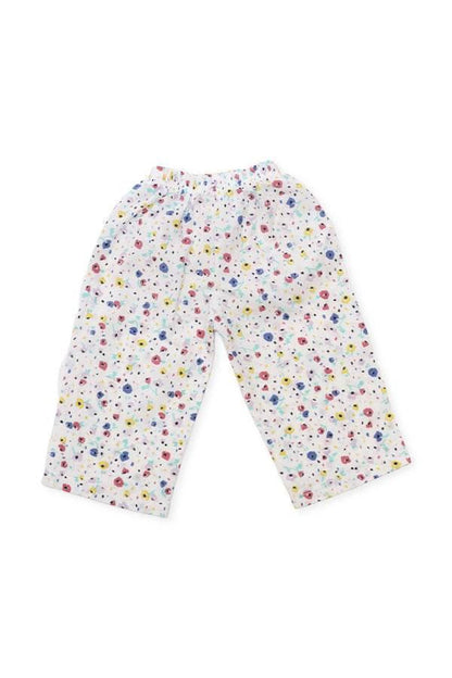 Girls Printed Lawn Co-ord Set – White & Multi - Cute Kids