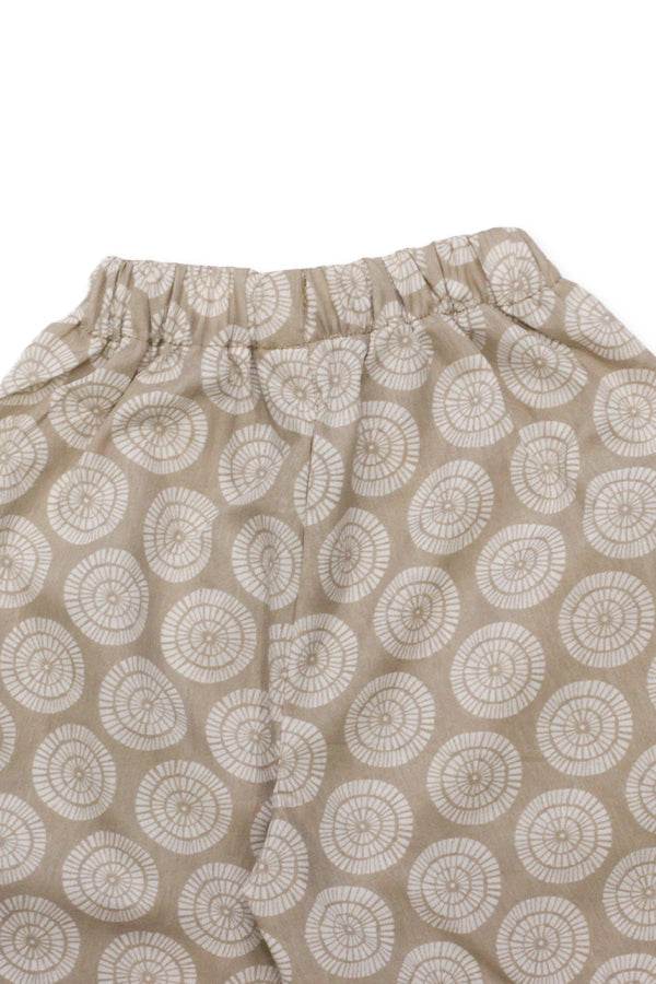 Girls Printed Co-ord Set – Fawn & White - Cute Kids