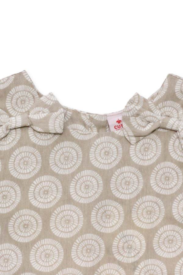 Girls Printed Co-ord Set – Fawn & White - Cute Kids